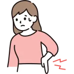 Back Pain Woman SVG Icon